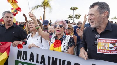 Concentración en Arrecife en apoyo a Ceuta ( Imagen: Juan Mateos)