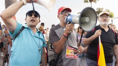 Concentración en Arrecife en apoyo a Ceuta ( Imagen: Juan Mateos)