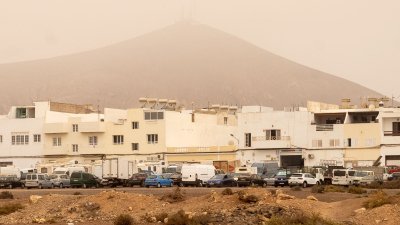 Episodio de calima en Lanzarote en septiembre. Foto: Juan Mateos.