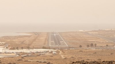 Episodio de calima en Lanzarote en septiembre. Foto: Juan Mateos.