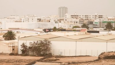 Episodio de calima en Lanzarote en septiembre. Foto: Juan Mateos.