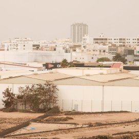Episodio de calima en Lanzarote en septiembre. Foto: Juan Mateos.