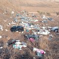 Imágenes de la basura en la zona