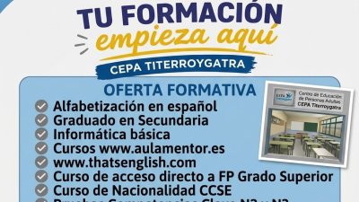 Enseñanza de adultos en Cepa Titerroygatra 2026 27
