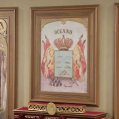 Restauración del óleo histórico situado en lo alto del testero del Salón de Plenos