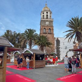 Mercado de Navidad en La Villa de Teguise en una edición anterior.