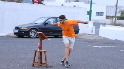 Tradicional partida de pelotamano en Tiagua. 2026