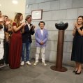 Astrid Pérez y Paco Curbelo en el Parlamento