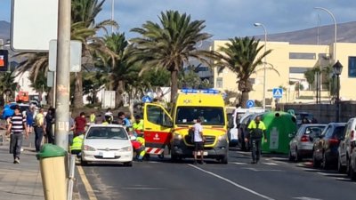 Herido tras ser atropellado en Arrecife