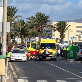 Herido tras ser atropellado en Arrecife
