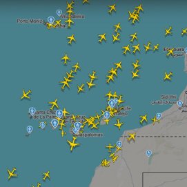 El espacio aéreo de Canarias este martes