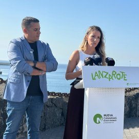 Sheila Guillén y Yoné Caraballo en rueda de prensa