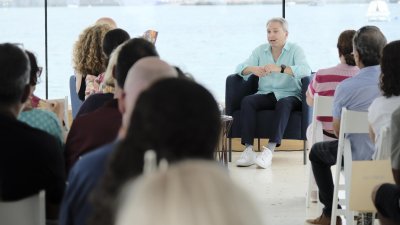 Vicente Vallés en el Islote de Fermina