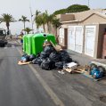 Residuos en la vía pública en Puerto del Carmen