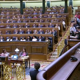 Votación de los decretos de vivienda en el Congreso de los Diputados. Foto: Congreso.