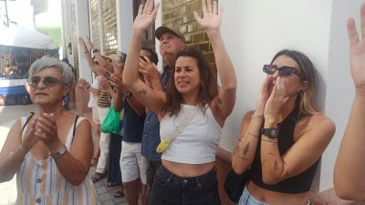 Movilización este sábado en Lanzarote por el derecho a la vivienda. Fotos: Juan Mateos.