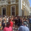 Movilización este sábado en Lanzarote por el derecho a la vivienda. Fotos: Juan Mateos.