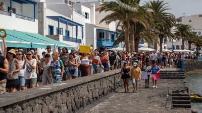 Movilización por una vivienda digna en Lanzarote. Foto: Andrea Domínguez.