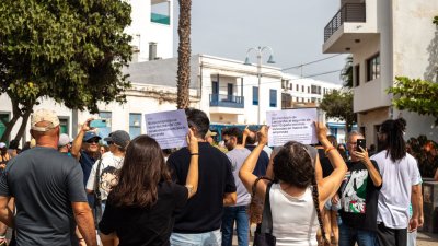Movilización por una vivienda digna en Lanzarote. Foto: Andrea Domínguez.