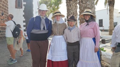 Agrupación Folklórica Guagime en Teguise. Foto: Jordi Vispo Rodríguez