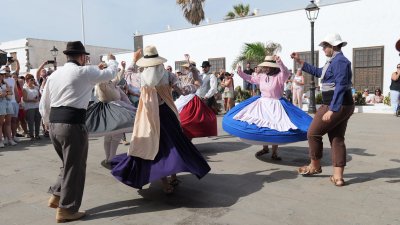 Agrupación Folklórica Guagime en Teguise. Foto: Jordi Vispo Rodríguez