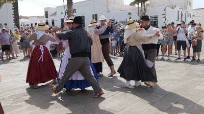 Agrupación Folklórica Guagime en Teguise. Foto: Jordi Vispo Rodríguez