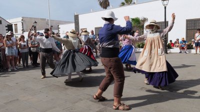 Agrupación Folklórica Guagime en Teguise. Foto: Jordi Vispo Rodríguez