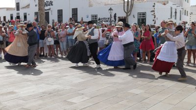 Agrupación Folklórica Guagime en Teguise. Foto: Jordi Vispo Rodríguez