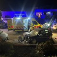 Accidente de tráfico en Tinajo. Foto: Consorcio de Emergencias