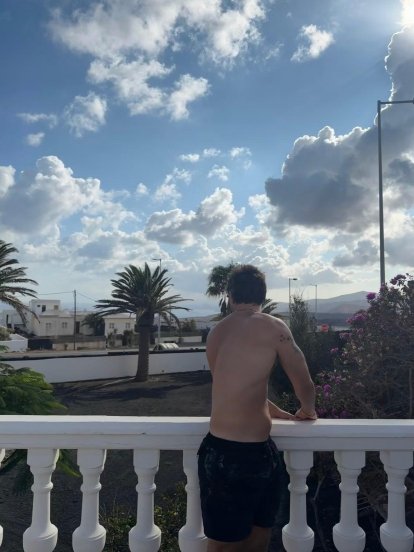Quevedo durante sus vacaciones en Lanzarote