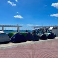 Acampada por la vivienda en Arrecife