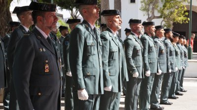 La Guardia Civil celebra en Yaiza el día de la Virgen del Pilar. Foto: Juan Mateos