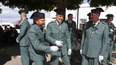 La Guardia Civil celebra en Yaiza el día de la Virgen del Pilar. Foto: Juan Mateos