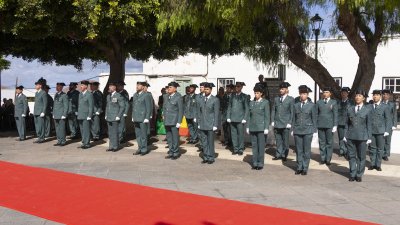 La Guardia Civil celebra en Yaiza el día de la Virgen del Pilar. Foto: Juan Mateos
