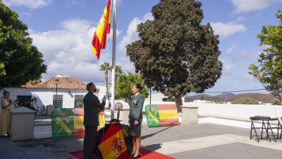 La Guardia Civil celebra en Yaiza el día de la Virgen del Pilar. Foto: Juan Mateos