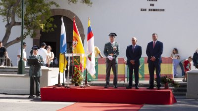 La Guardia Civil celebra en Yaiza el día de la Virgen del Pilar. Foto: Juan Mateos