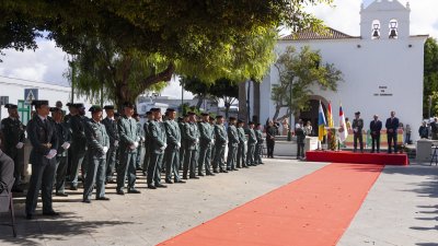 La Guardia Civil celebra en Yaiza el día de la Virgen del Pilar. Foto: Juan Mateos