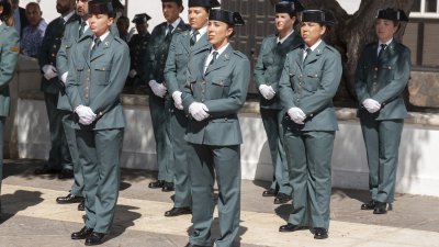 La Guardia Civil celebra en Yaiza el día de la Virgen del Pilar. Foto: Juan Mateos