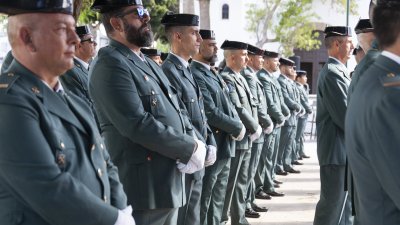La Guardia Civil celebra en Yaiza el día de la Virgen del Pilar. Foto: Juan Mateos