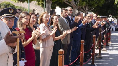 La Guardia Civil celebra en Yaiza el día de la Virgen del Pilar. Foto: Juan Mateos