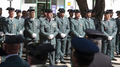 La Guardia Civil celebra en Yaiza el día de la Virgen del Pilar. Foto: Juan Mateos