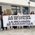Movilización este martes frente a la Dirección Insular de Educación.