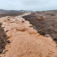 Agua corriendo por los barrancos de Lanzarote en una imagen de archivo.