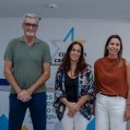 Marci Acuña, Daisy Villalba y Maite Corujo