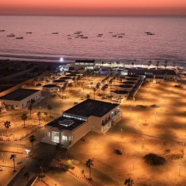 paseo marítimo iluminado de Nuakchot