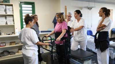 Rehabilitación con el exoesqueleto