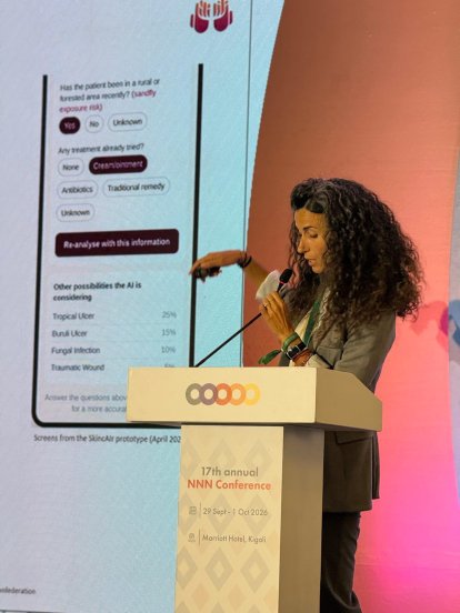 Carla Rodríguez presenta en África los resultados preliminares de SkincAIr