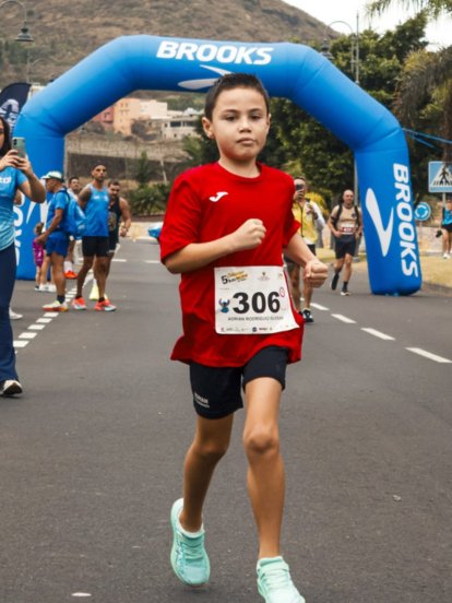 Adrián Rodríguez durante algunas de las carreras