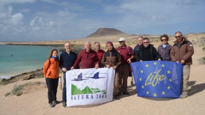Integrantes del encuentro del proyecto LIFE INSULAR en La Graciosa