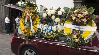Último adiós a la parlamentaria lanzaroteña Cristina Calero. Foto: Juan Mateos